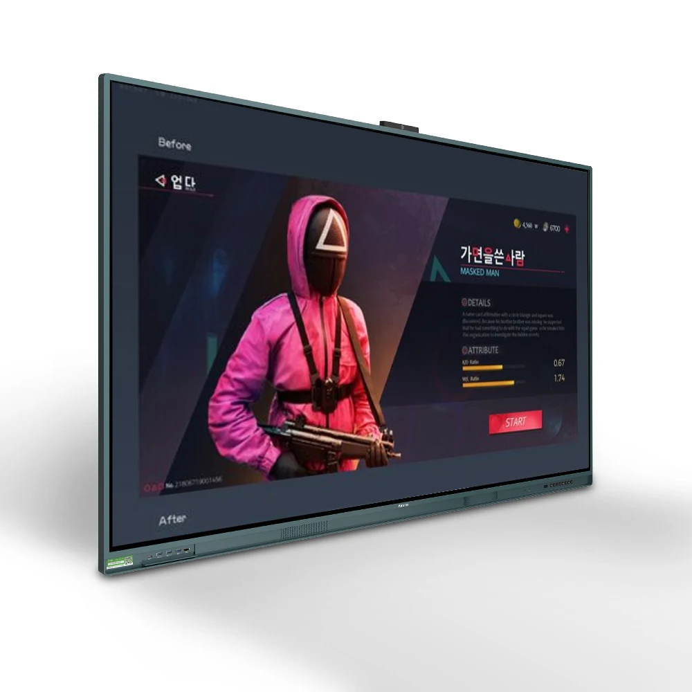 All in one pc smart board electronic interactive android 11.0 smart board touch screen interactive