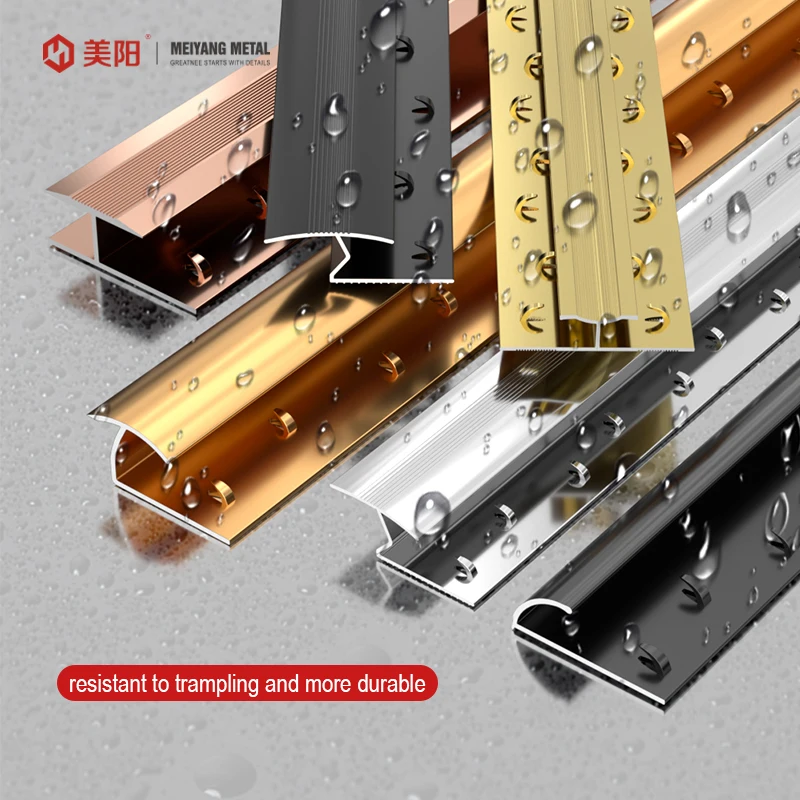 Metal stair Decorative profile stainless steel stair parts edge L Shape Wall Tile Trim