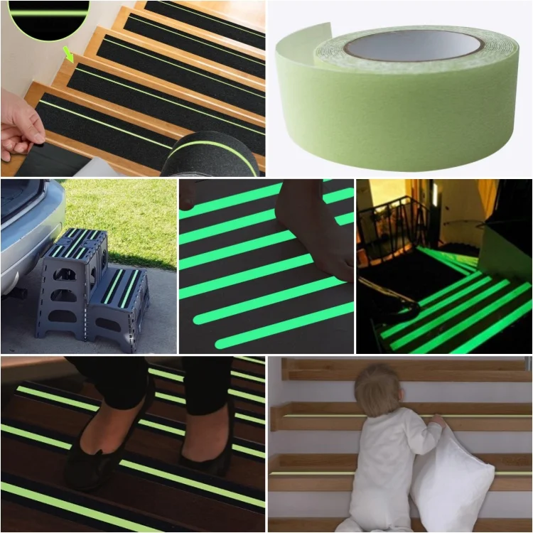 610mm Wide Grit Outdoor Waterproof Adhesive Sticker Floor Grip Glow Mastic Anti Slip Non Skid Safety Tape