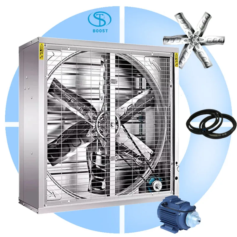 50 inch Greenhouse Poultry Centrifugal Ventilation Box Fan Cooling Poultry Farm Ventilation Fan