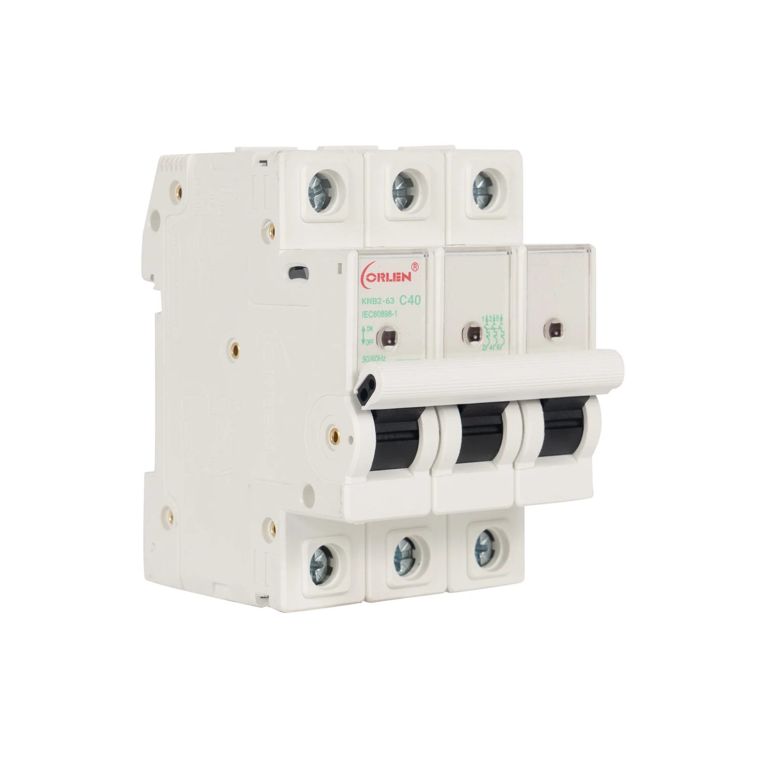 10kA MCB 3P 6-63A C65 Miniature Mini MCB Circuit Breaker  with CE, CB, Semko