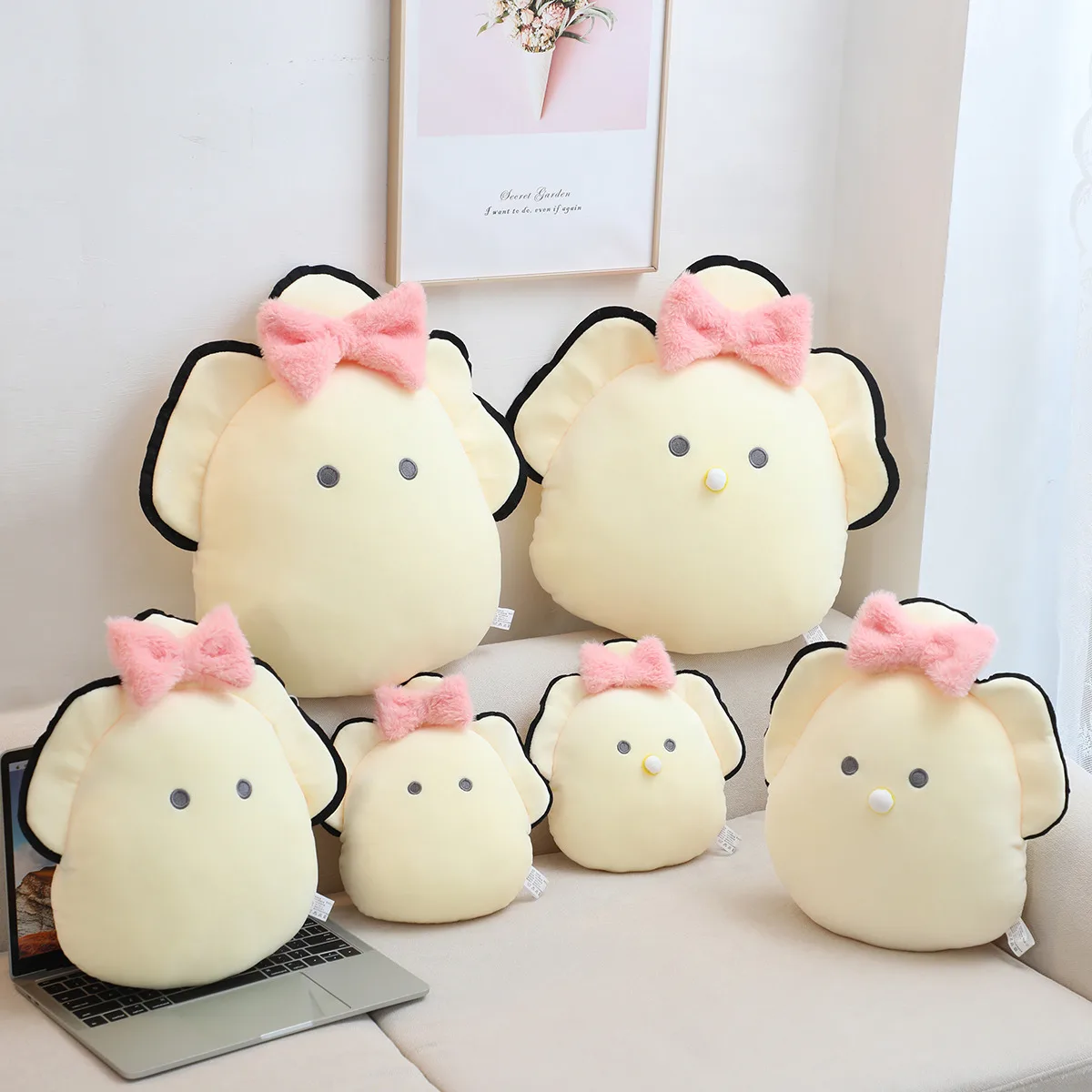 Cute White Oyster Soft Toy Stuffed Animals Pillow Kawaii Oyster Plush Toys Throw Pillows