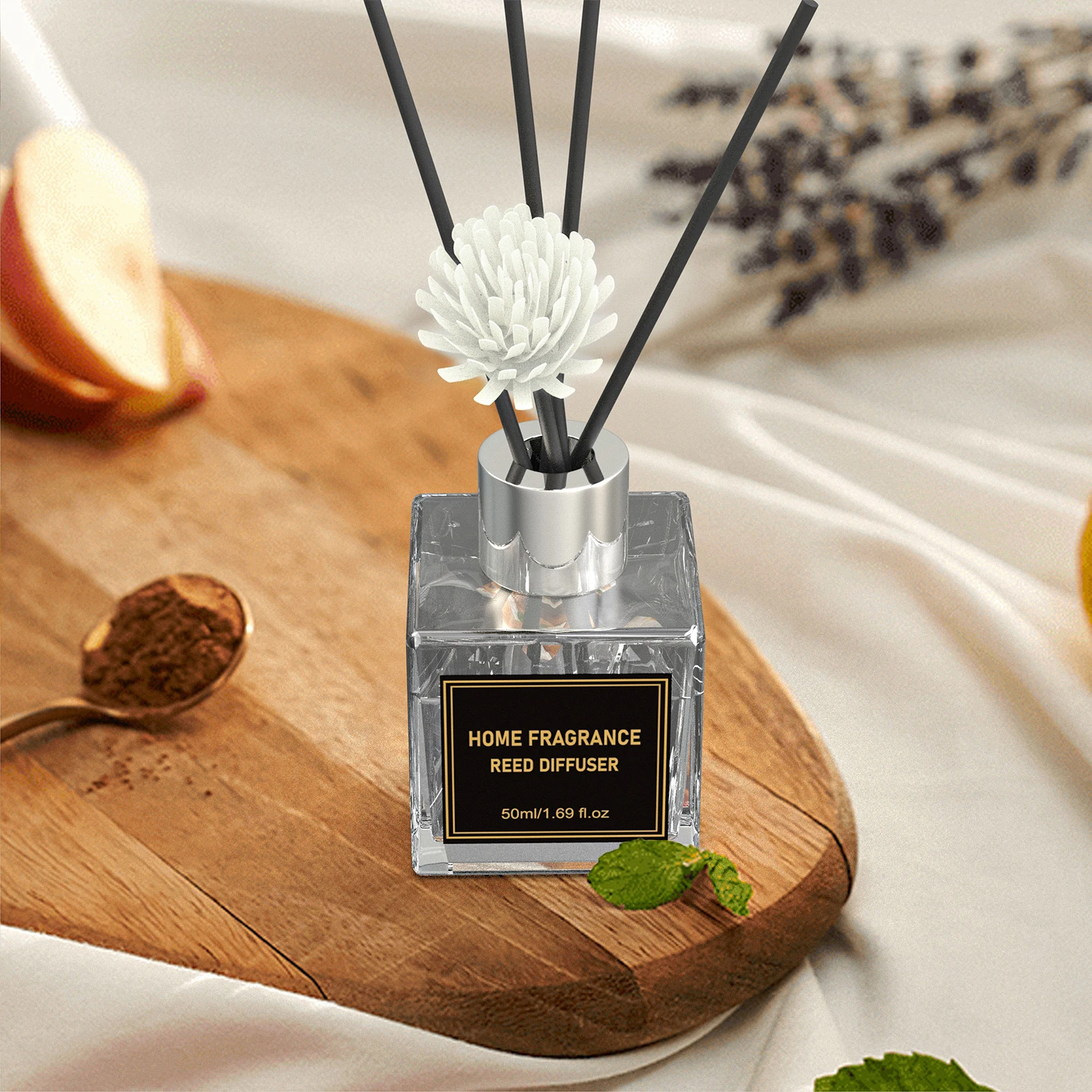 Fresh Scents Essential Oil Diffuser Transparent Bottle 50ml 200ml Home Fragrance Reed Diffuser