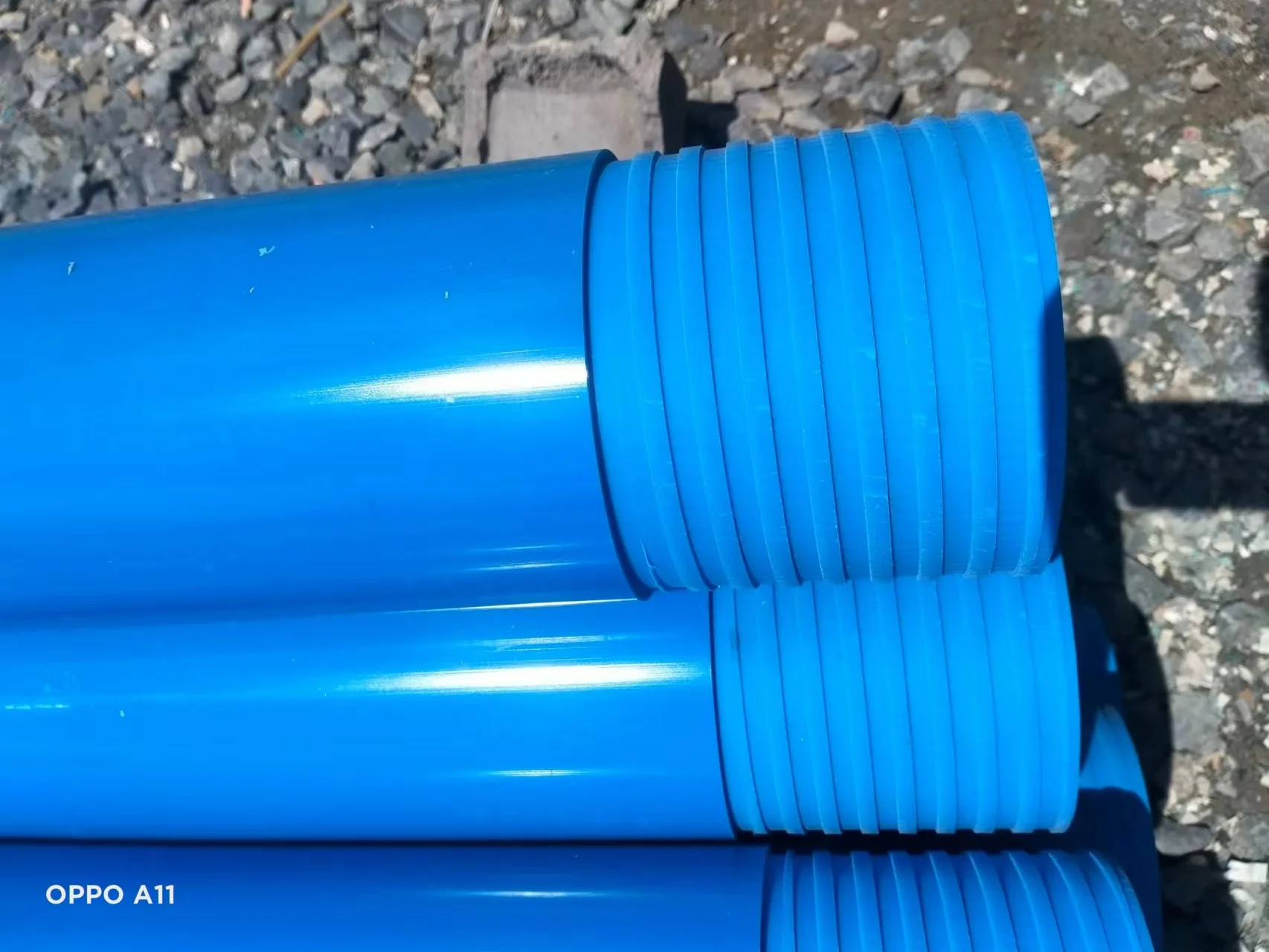 Factory Sale drill hole screen pvc water well screen tube blue pvc pour forage