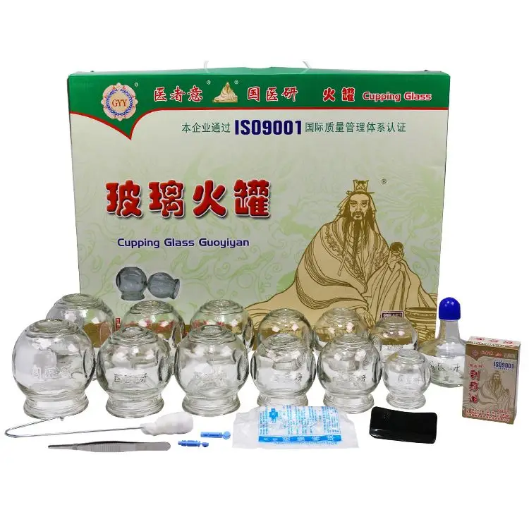 Chinese health care gift Vacuum Therapy Glass Massage Cupping Sets