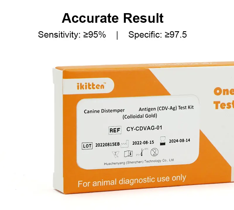 Dog  cat home use testing Cdv Cpv FPV  Pet Feline Parvovirus antigen Giardia Ag pet Rapid Test Kit