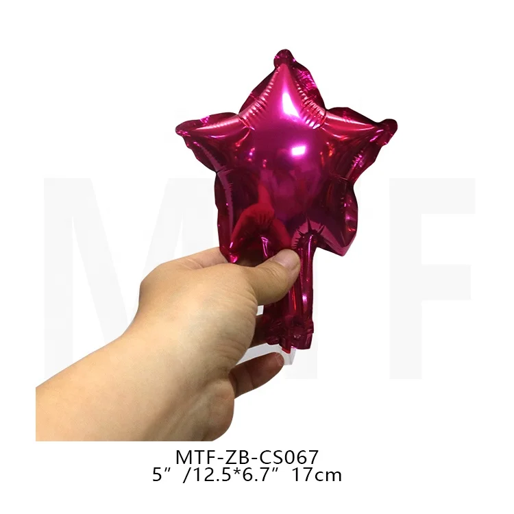 MTF Wholesales 5 Inch Mini Size Stars Shape Party Decoration Kids Toys Mylar Foil Balloons