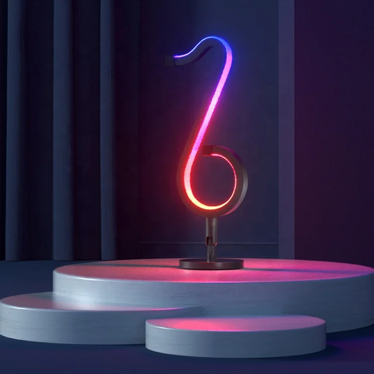 Bedroom note shape led light colorful lighting removable balls colorful home decoration bed wall lamp atmosphere RGB night light