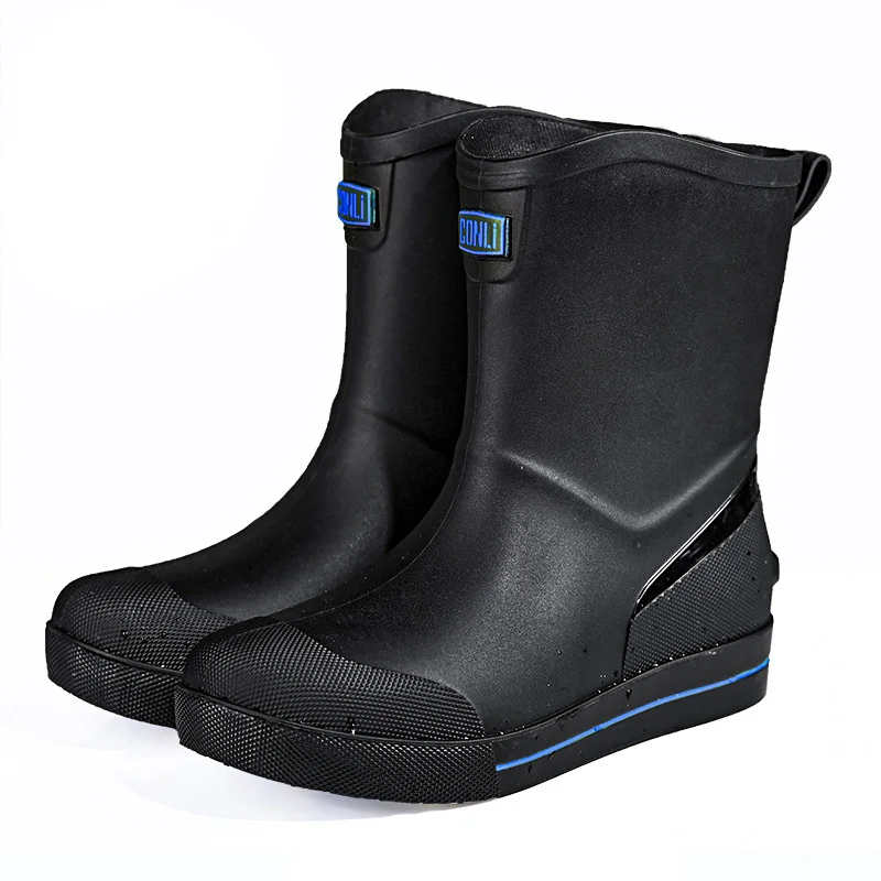 whole sale fashion trend PVC outdoor waterproof deck fly fishing wading fishing boots galoshes deck boots