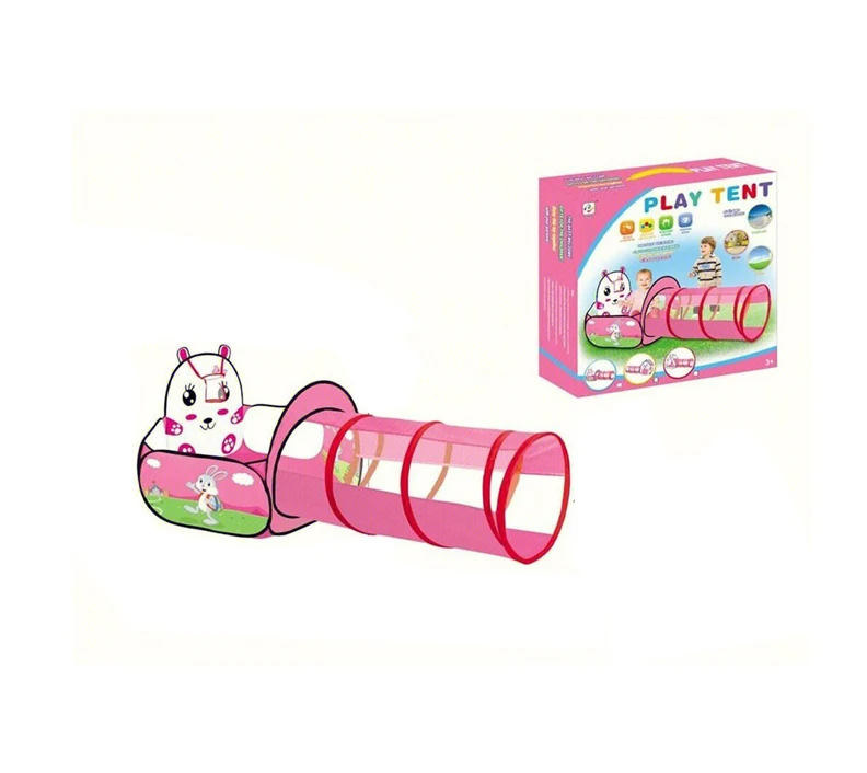 Popular product 2 In 1 indoor crawling tube balls pool toys rabbit tunnel camping tents