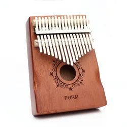 Factory wholesale portable thumb piano 17 keys kalimba Mahogany Finger Piano Musical Instruments