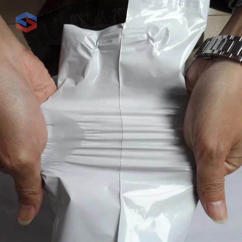 Hot Sale Custom white Self Sealing Poly Courier Mailing bags and explosion proof edge Shipping Bags logistics packaging price
