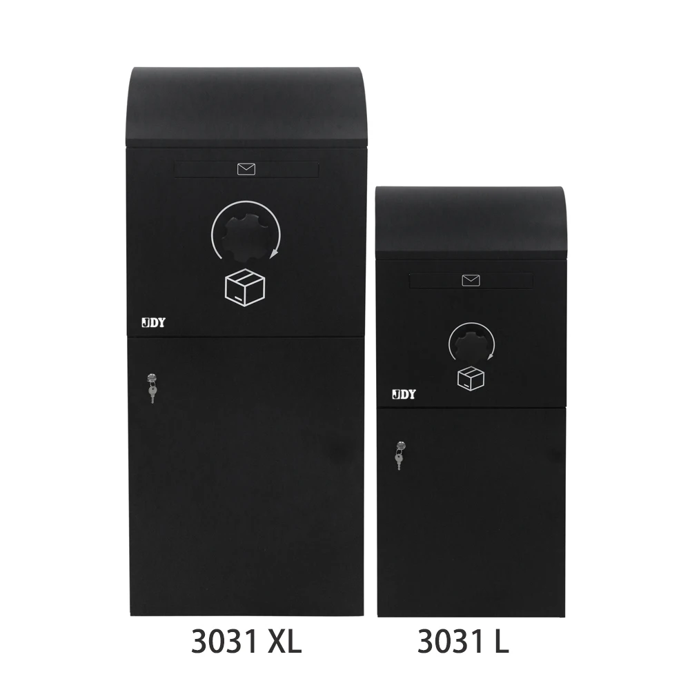 JDY Black Domed-Roof Detachable Large Parcel Delivery Box