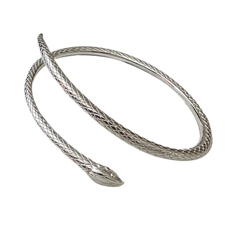 Luxury New Fashion Charms Cuff Bracelet 925 Sterling Silver Gift Party Personalized Design Adjustable Snake Bangles For Women
