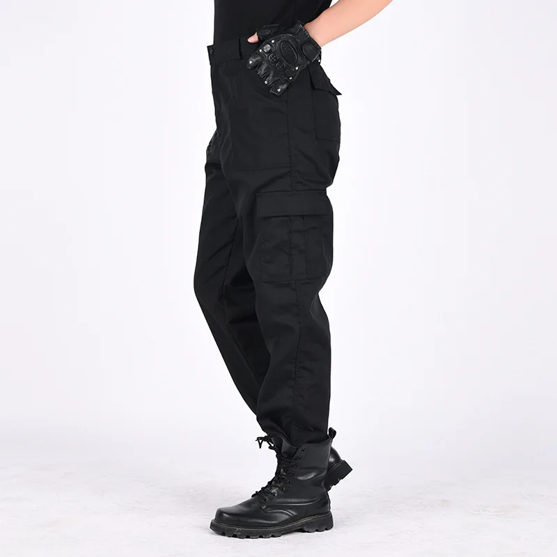 OEM wholesale factory cotton protective pants security guard cargo pants ripstop safety pants work