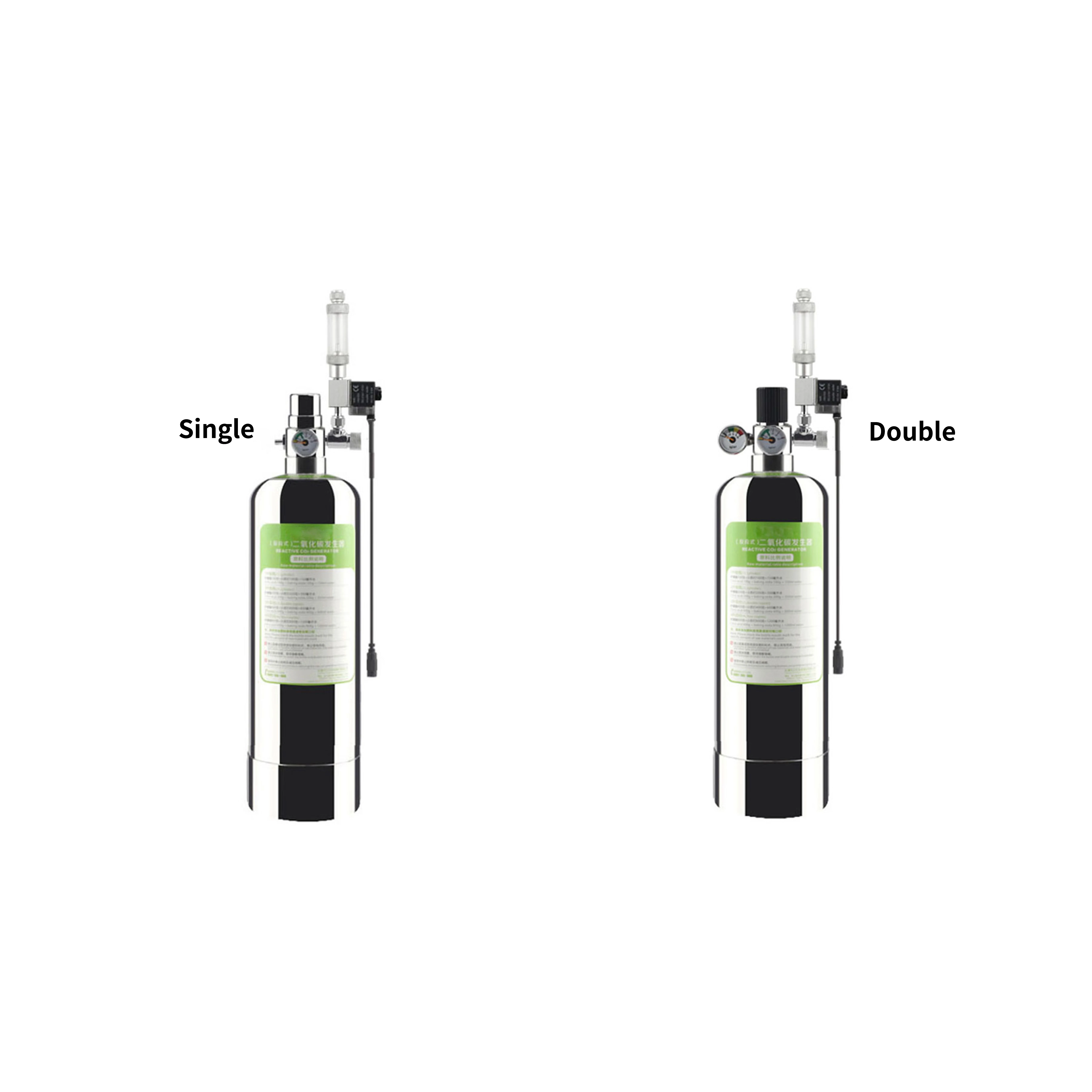 DEM C01-10-100 1L Одноместный контактный зажим из нержавеющей стали датчик аквариум CO2 цилиндра генератор