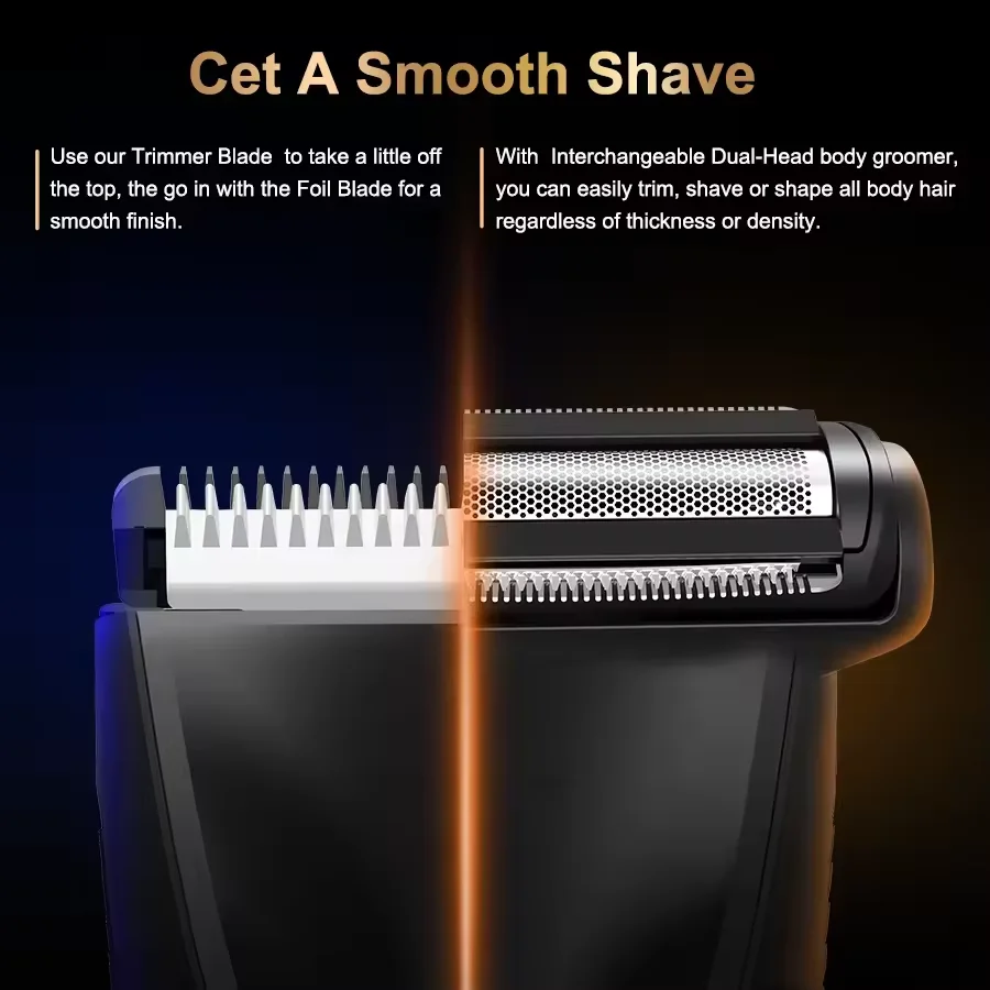 Factory shaver machine for men mini body beard hair trimmer sensitive areas 2 in1 electric rechargeable shaver set kit Clipper