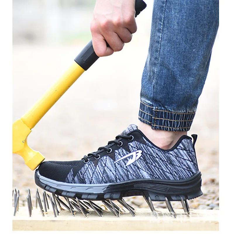 
2020 new Sepatu safety fashion suede black mining chef steel working safety shoes 