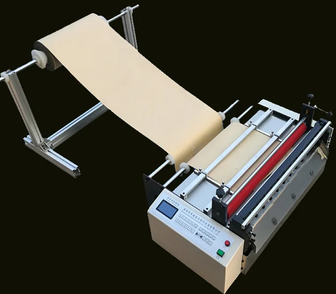 PVC soft film slicer automatic insulation paper cutting machine small PET roll silicone strip cutting machine