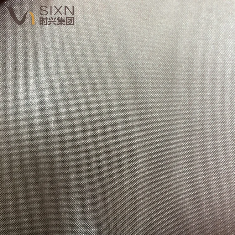 Factory Polyester 190T Taffeta Waterproof  Silver Coated Umbrella Nectarine fabric