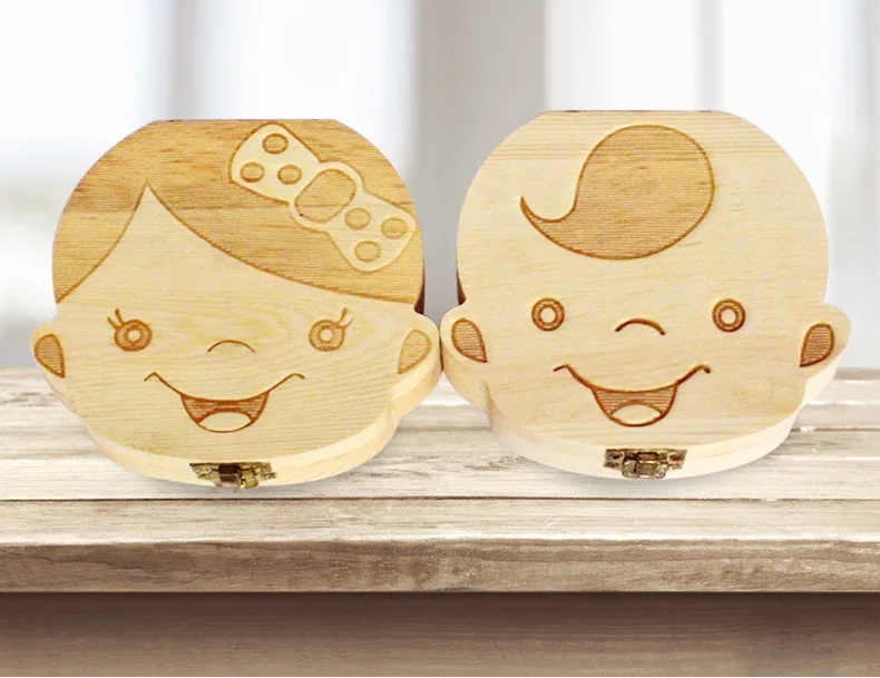 
Custom Color Durable 150g OEM Wooden Storage Organizer Wood Baby Teeth Box Keepsake Milk Tooth Kids Wood 