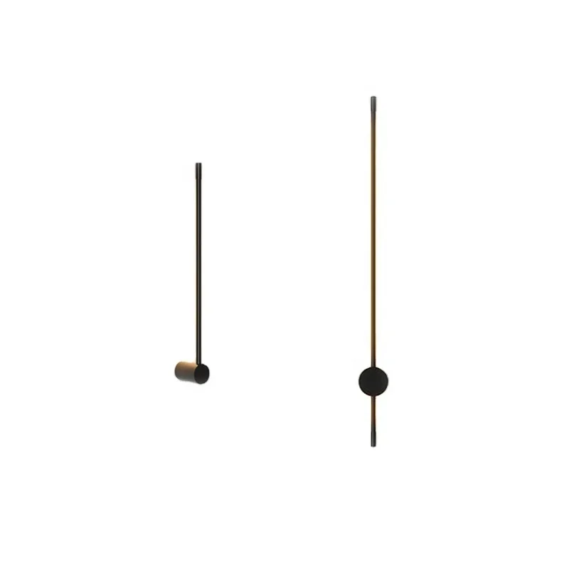 
High quality black mirror vanity light long bar led wall lamp 