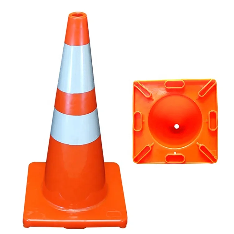 90cm 35 inches  height high visibility reflective PVC traffic road safety  cone safety equipment