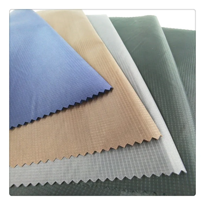 Waterproof 210T Ripstop Bag Lining Polyester Taffeta Fabric Backpack Luggage Fabric