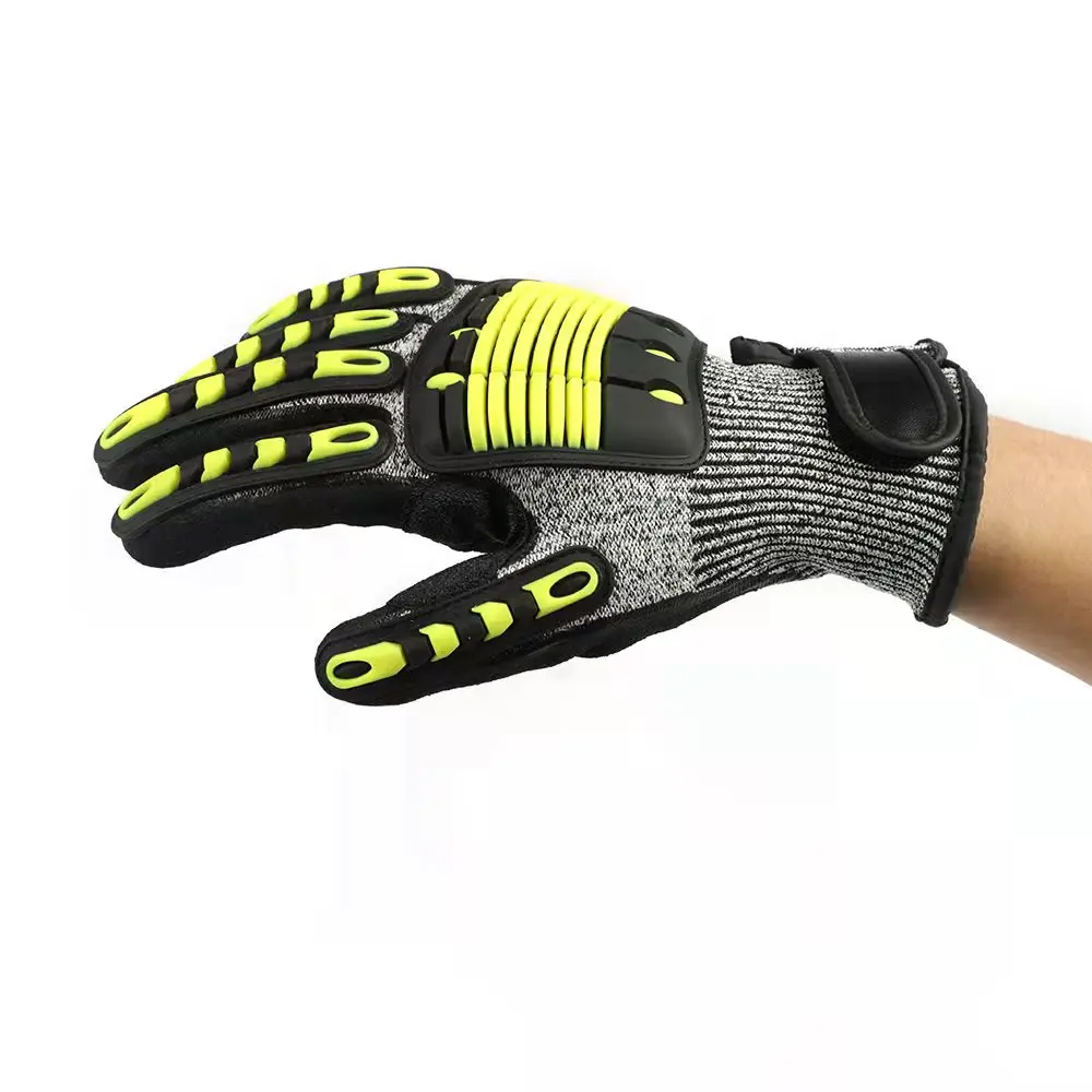 High performance wholesale outdoor sports shockproof anti cut impact gloves