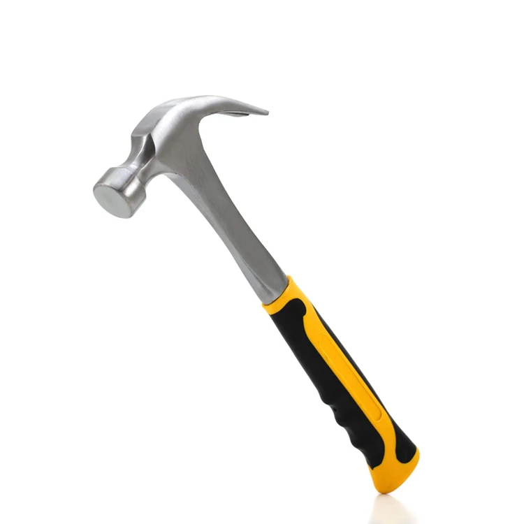 One-piece steel forged structure claw hammer for daily and professional work