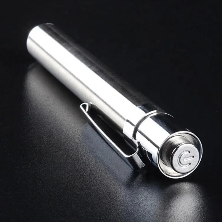 AAA Stainless Steel Torch 395NM 365NM Flashlight Portable Mini UV Pen light