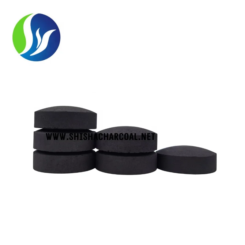 Golden Glow wholesale wood briquette 50mm hookah coals shisha charcoal  fast light hookah coal