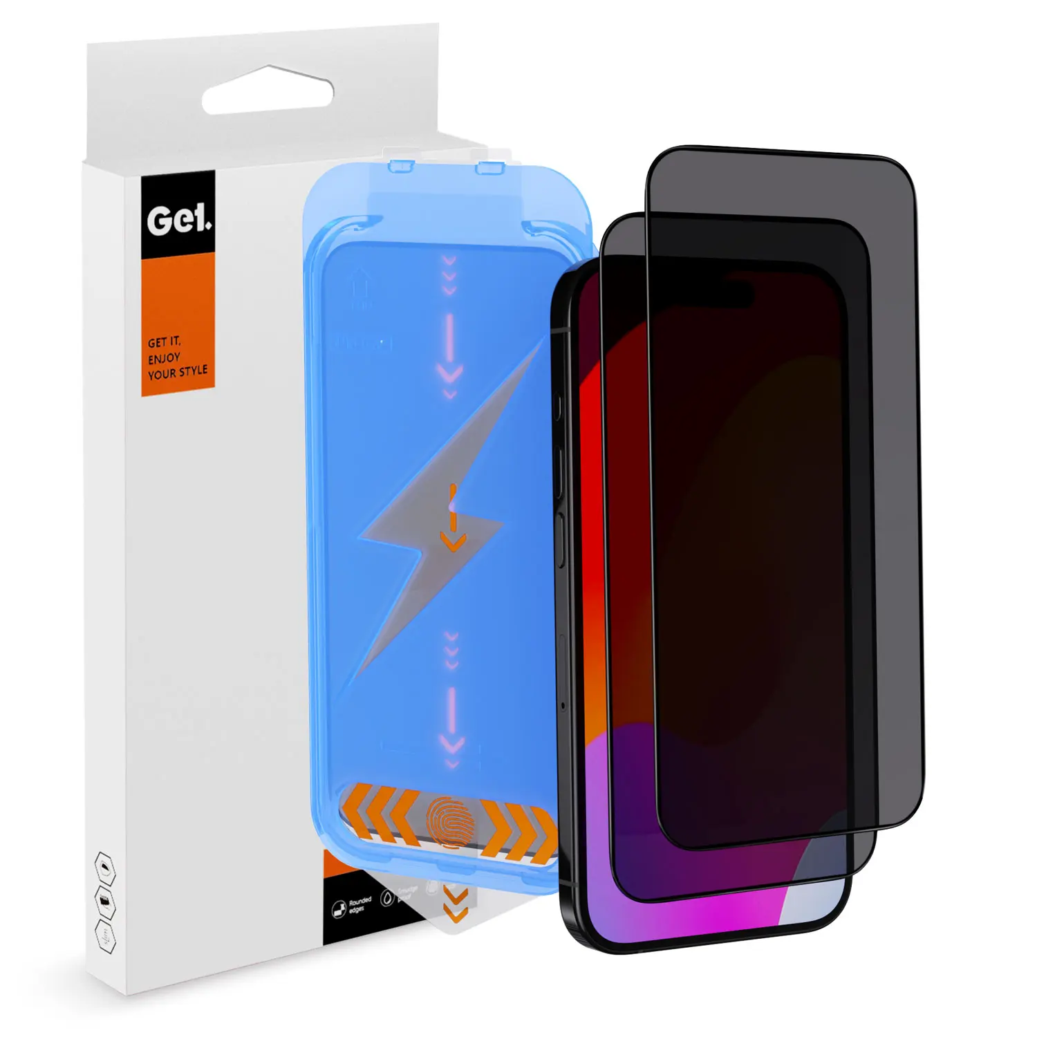 Dust Removal Anti-scratch Anti-spy Privacy Phone Screen Protector Easy Installation kit for iPhone 12 13 14 15 16 pro max plus