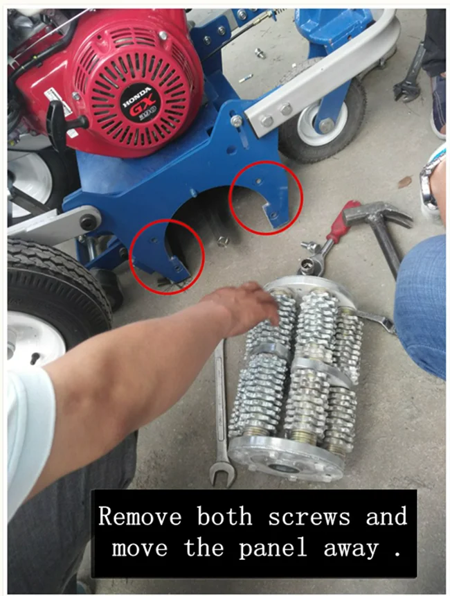 Hand Push Concrete Asphalt Removal Machine Road Line Remover Machine