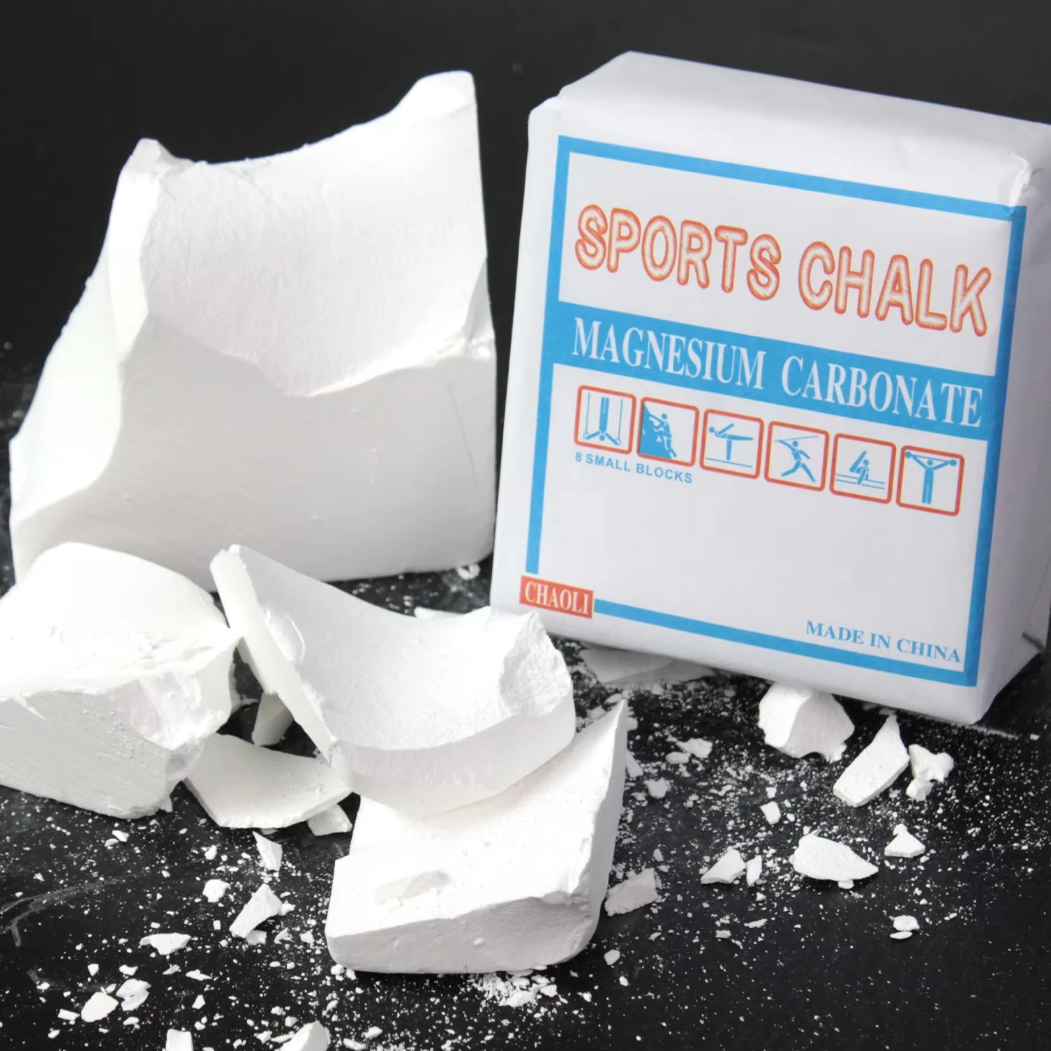 Wholesale Magnesium Carbonate Sport Colorful Chalk Soft Gym Chalk Asmr Blocks