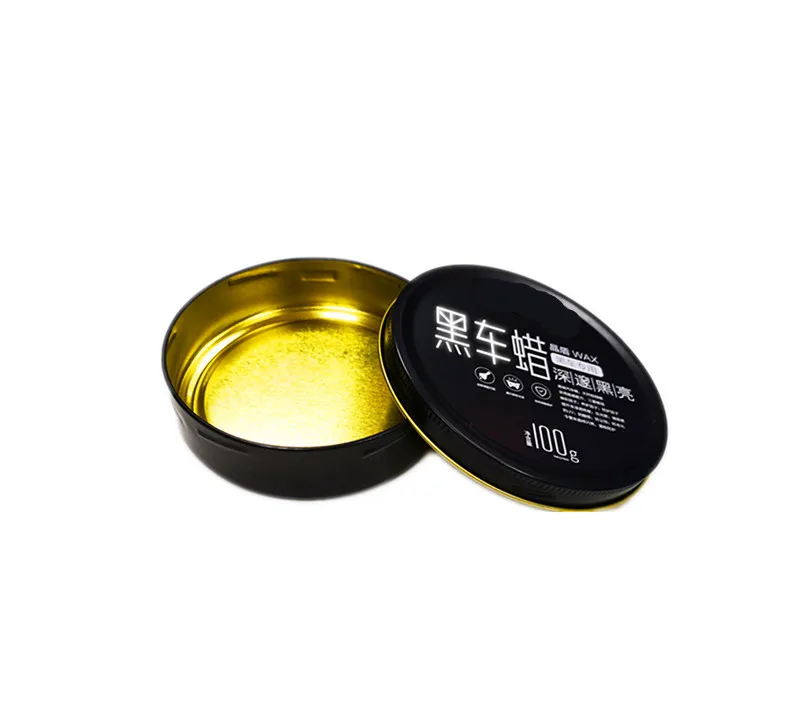
Factory Custom Recyclable Empty Metal Packaging Car Wax Hair Pomade Tin Can Cans Container 