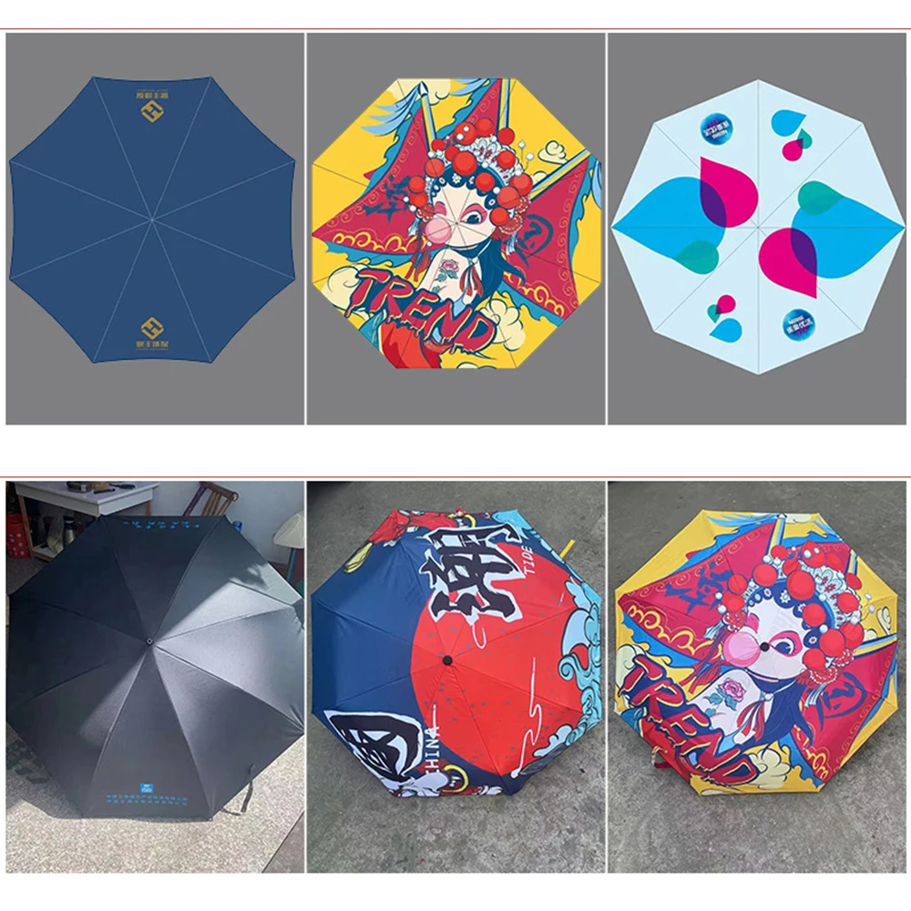 Customized Long Handled Golf Umbrella With Large Windproof And Sun Proof Straight Rod Umbrella