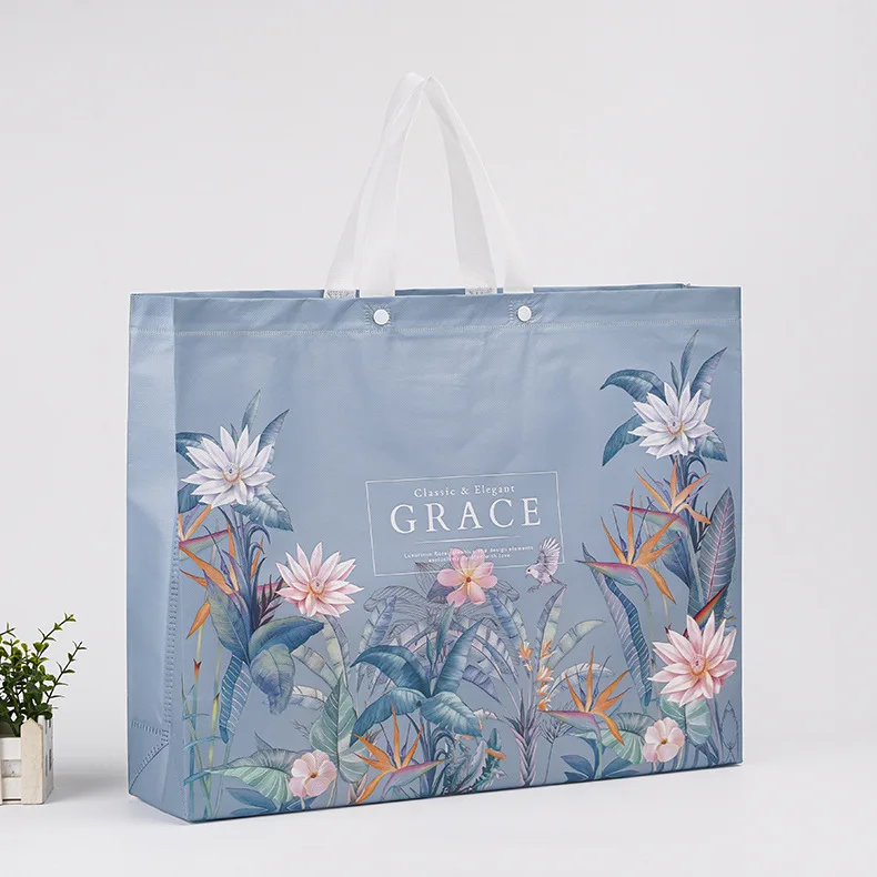 Wholesale Ins Style Fancy Shopping Gift Bag Laminated Non Woven Clothes Advertising Bag Non Woven Bags 100 Gsm