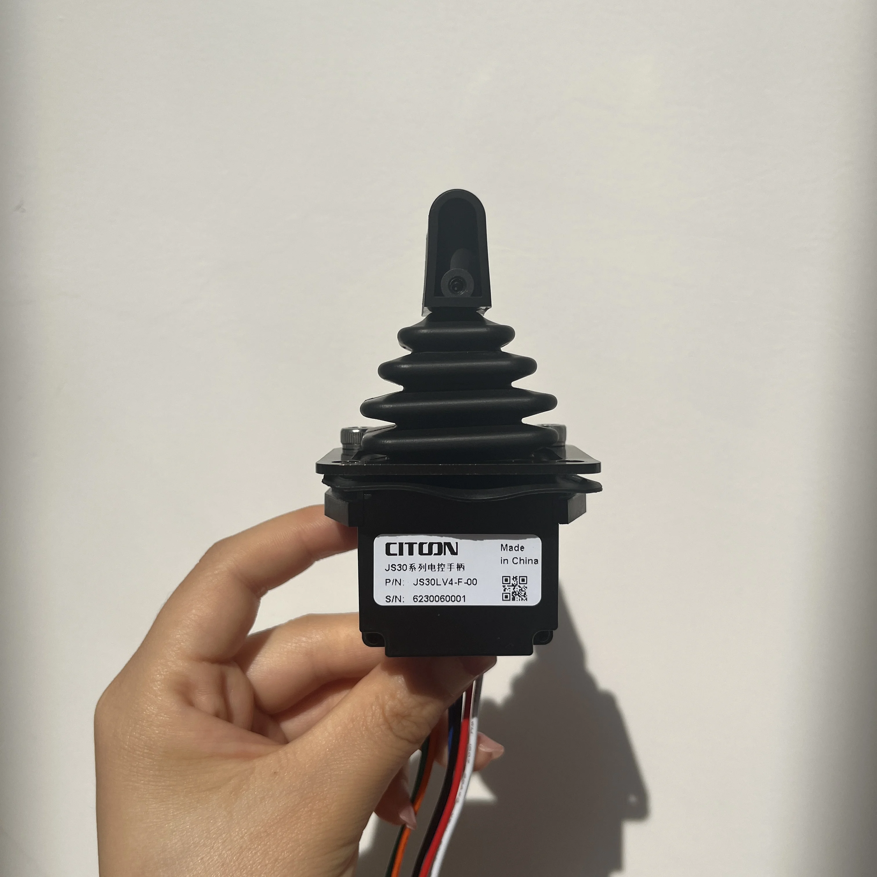 JS30 Is a Single Axis Joystick with Compact Size. Suitable for Control Panels and Wireless Remotes