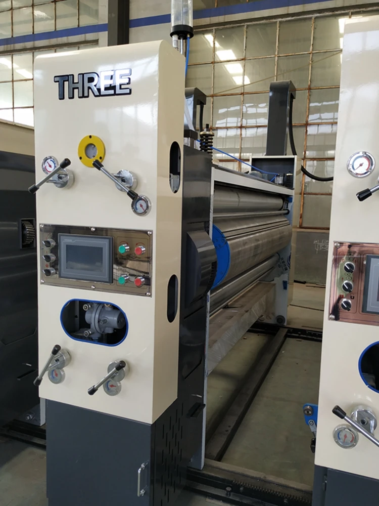 automatic box forming machine corrugated carton printing slotting die cutting folder gluer machine with stacker