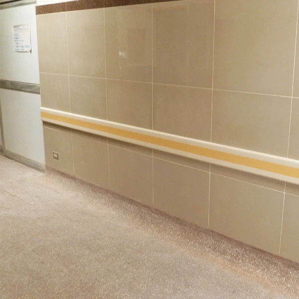 150mm hospital wall protection bumper plastic pvc wall guard