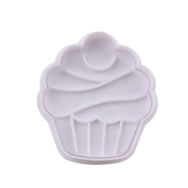 Wholesale 4 PCS Flower Star Plastic Biscuit Press Cake Fondant Plunger Christmas Cookie Cutter Stamps Set