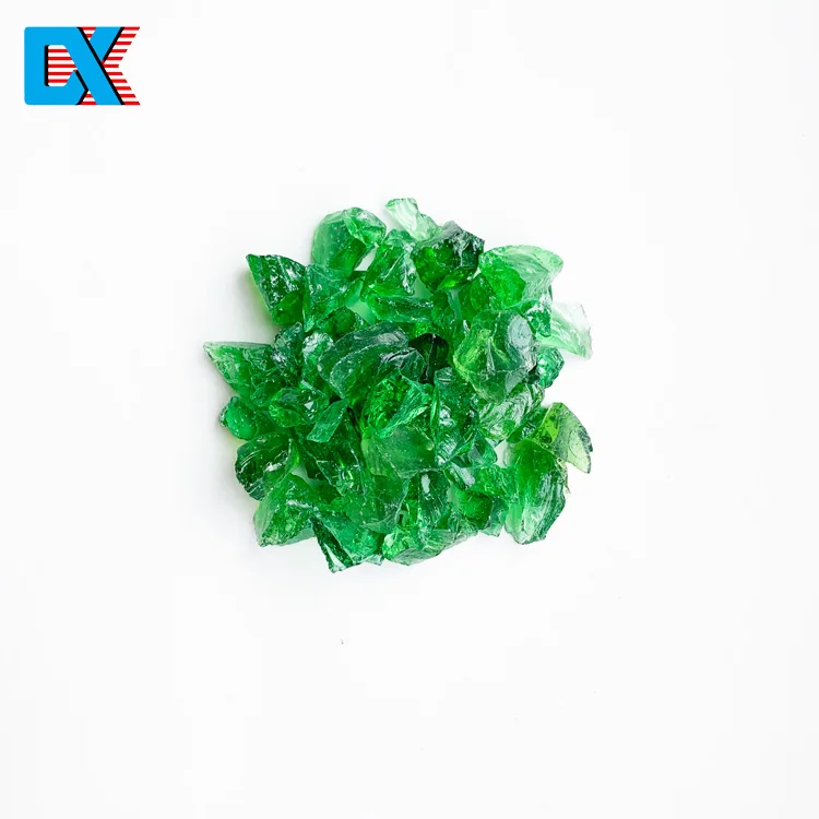 Crushed recycled decorative colored broken sand glass