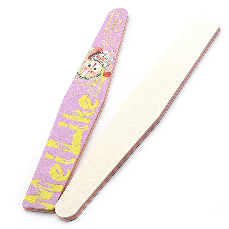 Manicure bulk supplies double sided square diamond 80/80 washable emery board 100/180 nail file professional