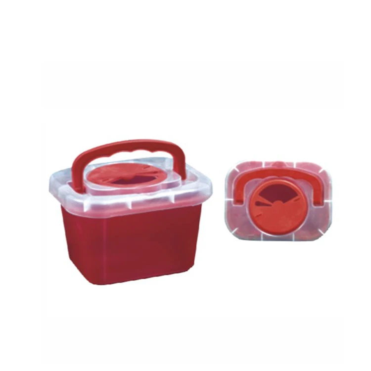Hospital Sharps Square Sterile Round Plastic Medical Disposable sharps container