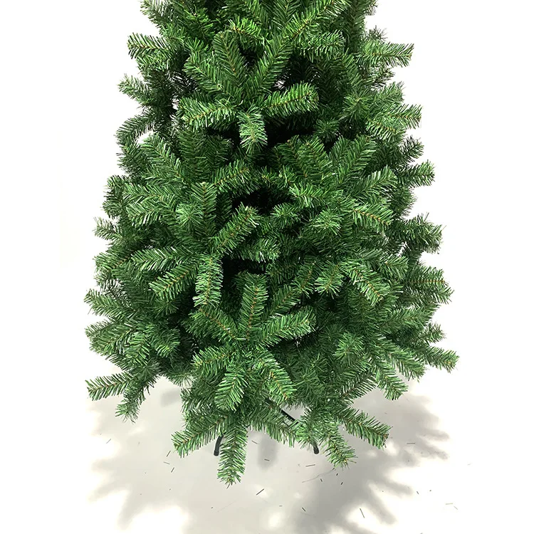 2024 Hot Selling Metal Frame PVC Artificial Christmas Trees High Quality Christmas Decorations Green Christmas Tree