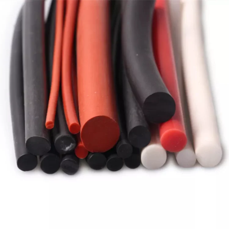 Best Quality NBR Silicone EPDM FKM Oring Cord Rubber Sealing Strip Solid Round Square Solid Rubber Cord