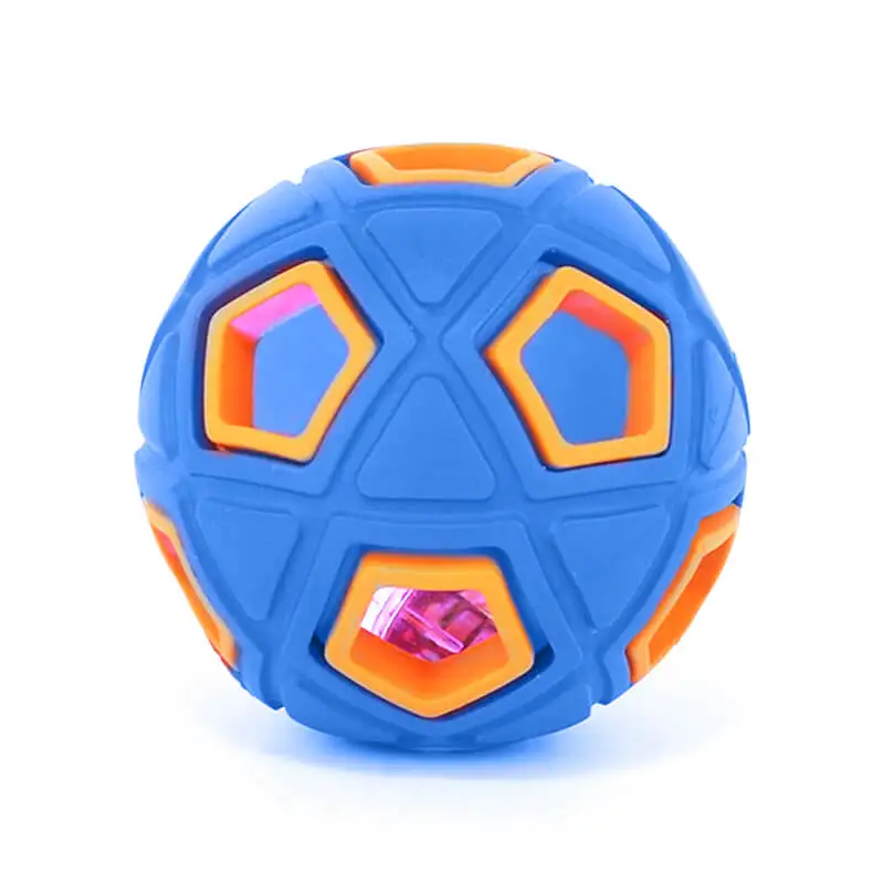 BOTO Interactive Dog Toy Ball With Led Lights Dog Chew Toy Ball For Aggressive Chewers Dog Toy Ball