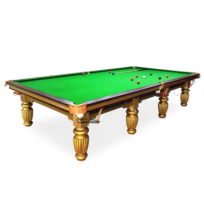 Steel Block and Solid Wood Billiard Snooker Table 12ft