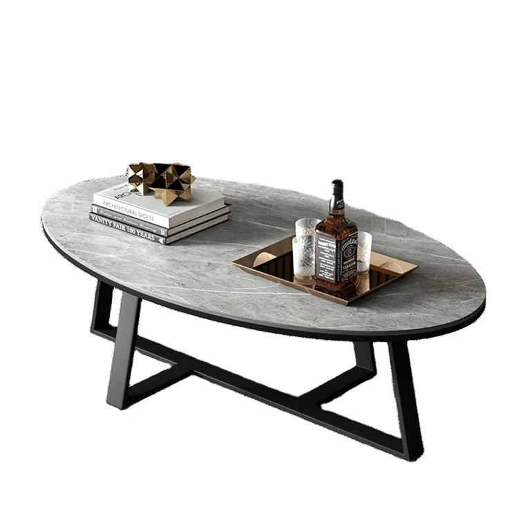 
China Wholesale Modern Minimalist Living Room Furniture Marble Coffee Table 